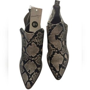 Snakeskin Ankle Boots